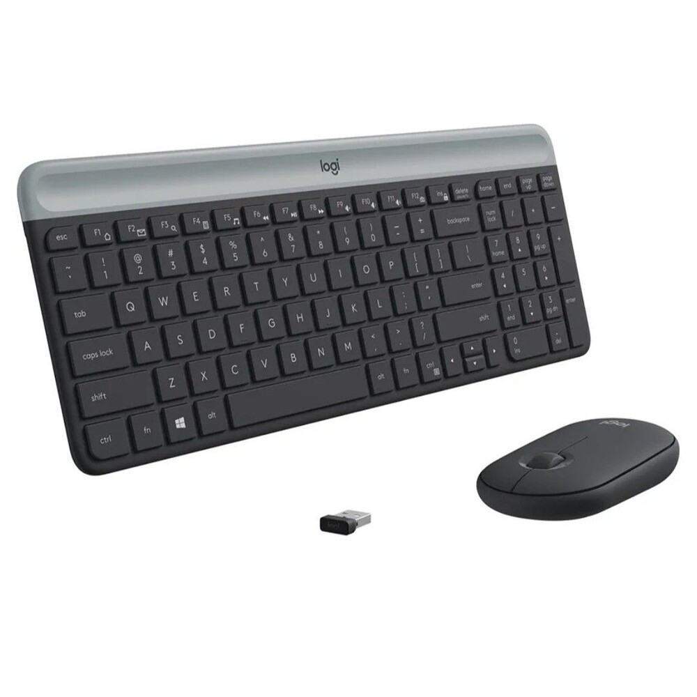 Logitech MK470 Slim Wireless Keyboard and Mouse Combo - Modern Compact Layout